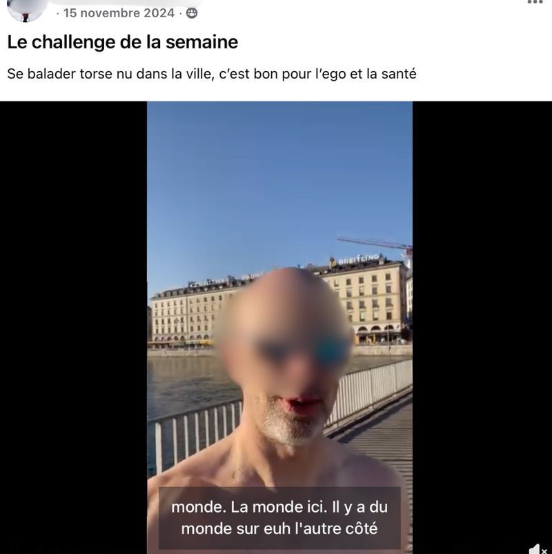Torse nu dans la ville