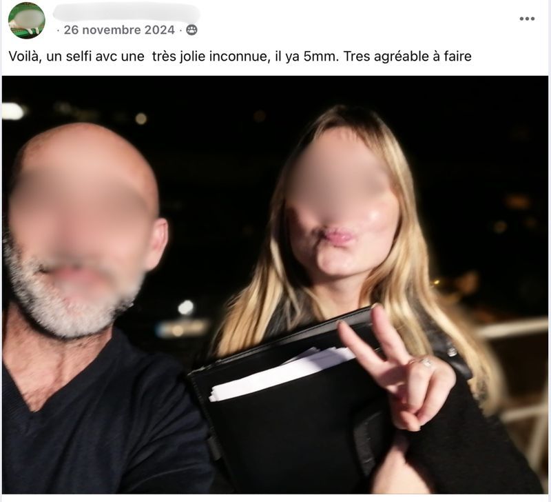 Selfie avec une inconnue